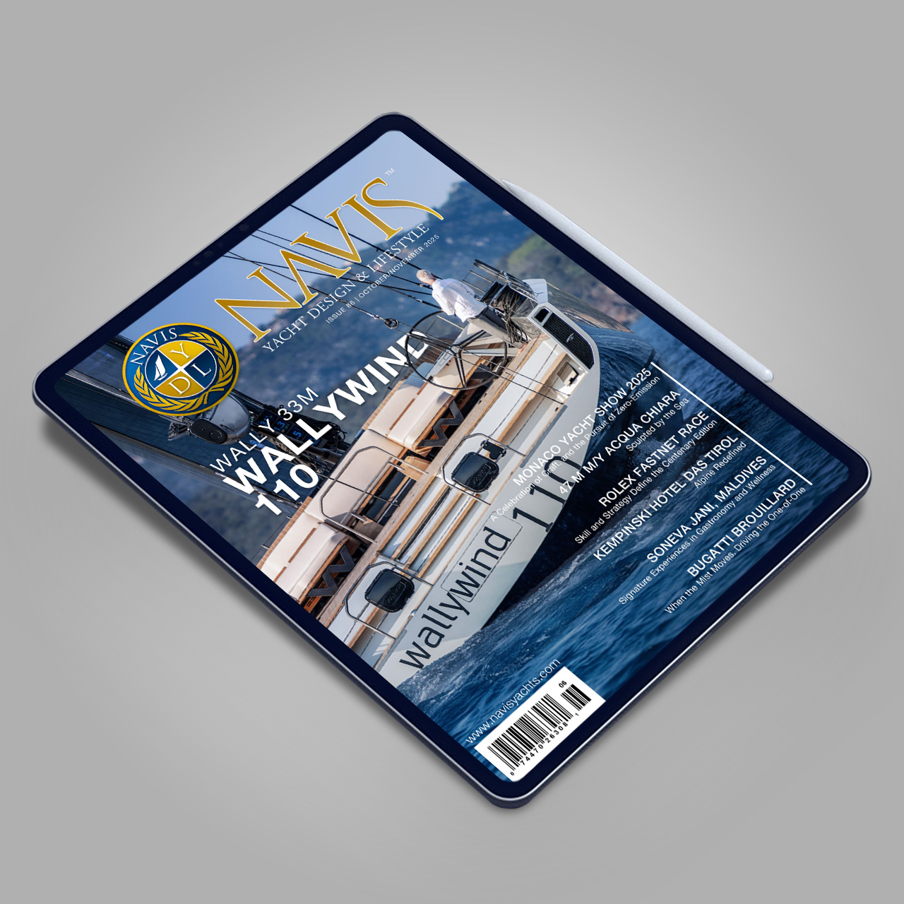 NAVIS Magazine Issue 86 superyachts cover ipad